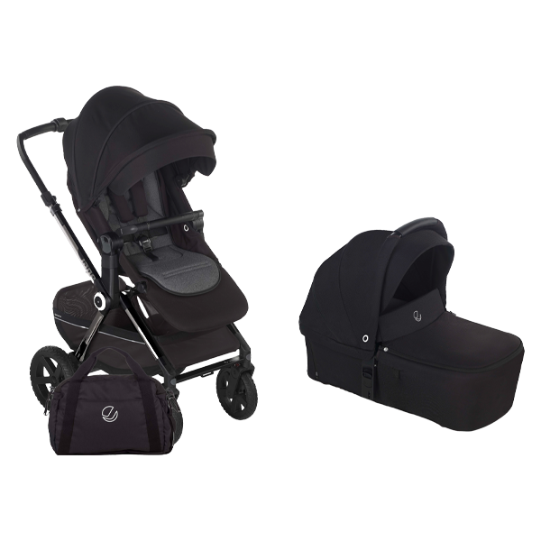 Crosslight 3 Silver Shadow buggy + Sweet Cold Black carrycot