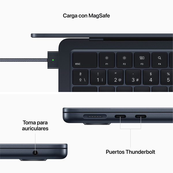 MacBook Air 13" M2 8GB 256GB Medianoche MLY33Y/A
                                    image number 2